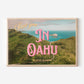 Meet You in Oahu Wall Art | Hawaii Beach Art | Oahu Vintage Style Postcard Print | Digital Wall Art