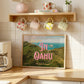 Meet You in Oahu Wall Art | Hawaii Beach Art | Oahu Vintage Style Postcard Print | Digital Wall Art