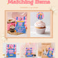 Overalls Songs for Littles Birthday Food Tent Label | Ms Rachel Printable Party Decor Buffet Cards | Sticky Bubble Gum Food Labels