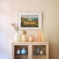 Oahu is Calling Beach Art Print | Waimanalo Lookout Postcard Print | Digital Wall Art