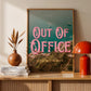 Out of Office Art Print | California Ocean Cliffs Travel Poster | Digital Wall Art