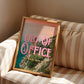 Out of Office Art Print | California Ocean Cliffs Travel Poster | Digital Wall Art