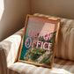 Out of Office Art Print | California Ocean Cliffs Travel Poster | Digital Wall Art