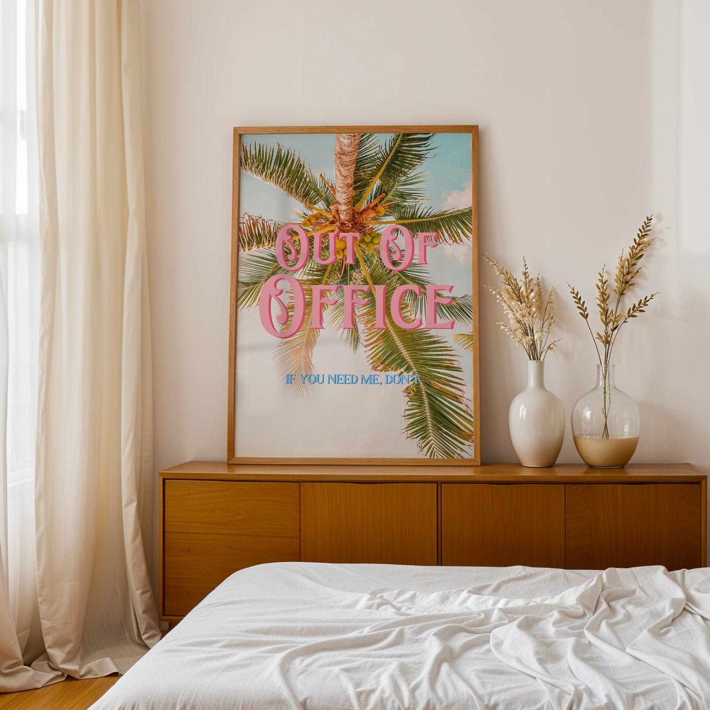 Out of Office Print: Palm Tree Poster | Digital Wall Art