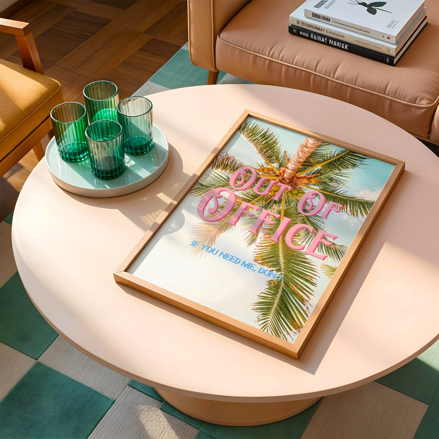 Out of Office Print: Palm Tree Poster | Digital Wall Art