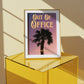 Out of Office Print: Palm Tree Silhouette Poster | Digital Wall Art