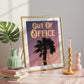 Out of Office Print: Palm Tree Silhouette Poster | Digital Wall Art