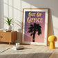 Out of Office Print: Palm Tree Silhouette Poster | Digital Wall Art