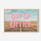 Retro Postcard Print: Out Of Office | Digital Wall Art