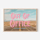 Retro Postcard Print: Out Of Office | Digital Wall Art