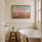 Retro Postcard Print: Out Of Office | Digital Wall Art