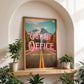 Out of Office Wall Print | Montana Mountain | Mountain Landscape Art Poster | Digital Wall Art