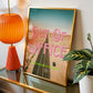 Retro Postcard Print: Out Of Office Road Trip | Digital Wall Art