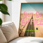 Retro Postcard Print: Out Of Office Road Trip | Digital Wall Art