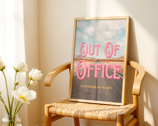 ROUTE 66 Wall Art | Mojave Desert Printable Art | Out of Office Road Trip Print | Digital Wall Art