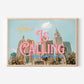 Reno is Calling Nevada Art Print | Reno Travel Poster | Digital Wall Art