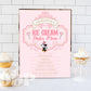 Classic Minnie Mouse Table Signs | Ice Cream Menu Sign | Vintage Disneyland Sweet Store Birthday | Mainstreet Sweet Shop Signs