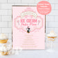 Classic Minnie Mouse Table Signs | Ice Cream Menu Sign | Vintage Disneyland Sweet Store Birthday | Mainstreet Sweet Shop Signs