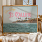 San Diego is Calling Art Print | California Travel Poster | San Diego Postcard Art | Digital Wall Art