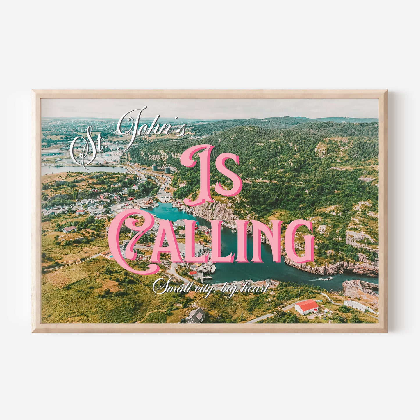 St.John's is Calling Art Print | Canada Postcard Print | Digital Wall Art