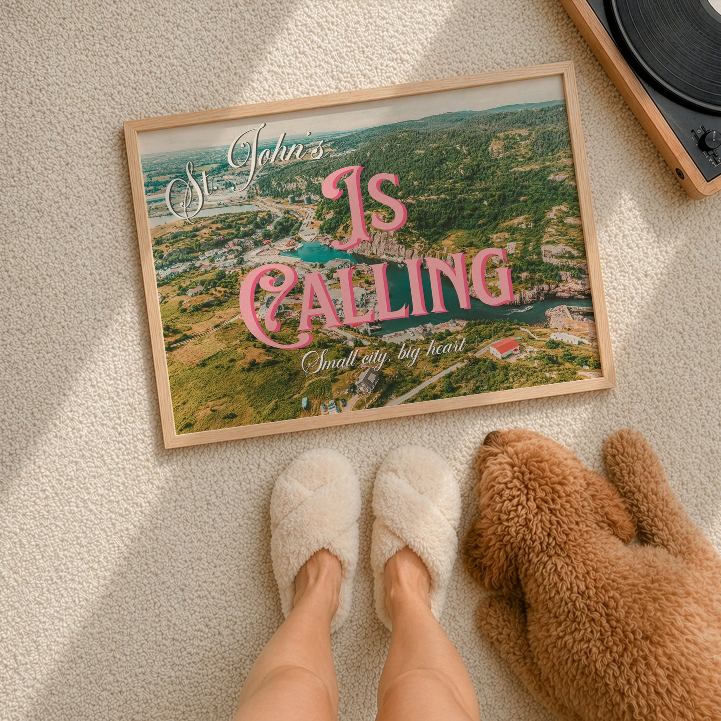 St.John's is Calling Art Print | Canada Postcard Print | Digital Wall Art