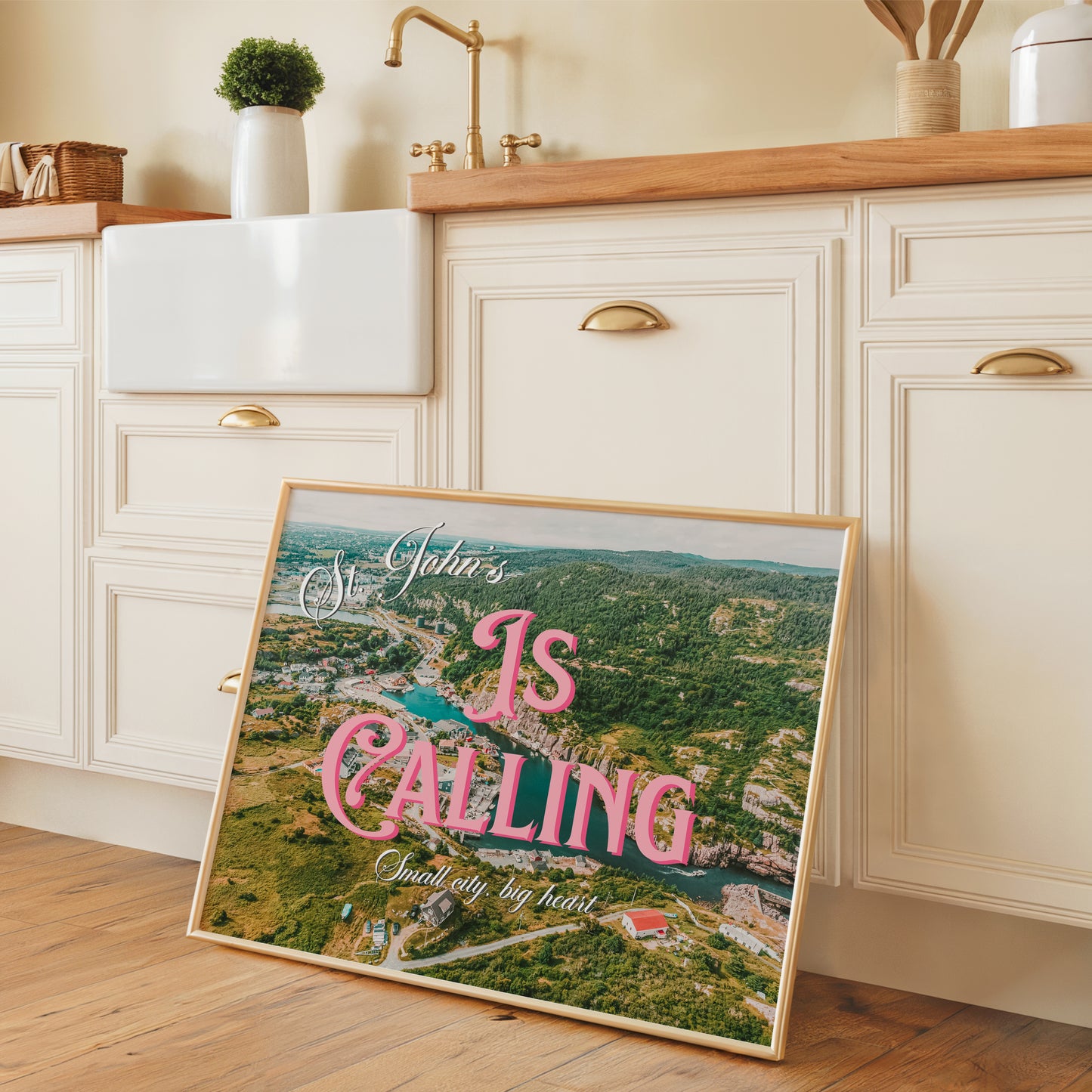 St.John's is Calling Art Print | Canada Postcard Print | Digital Wall Art