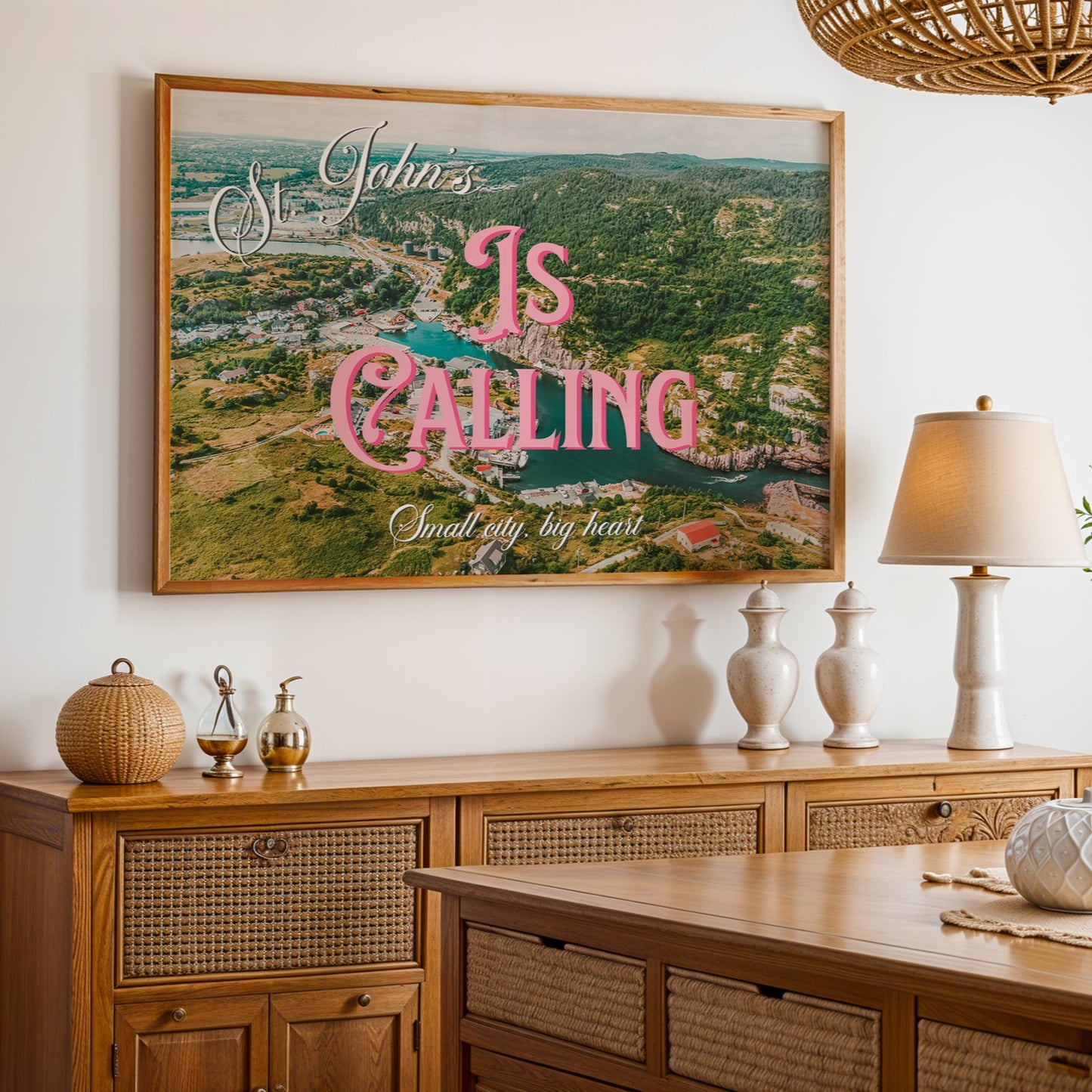 St.John's is Calling Art Print | Canada Postcard Print | Digital Wall Art