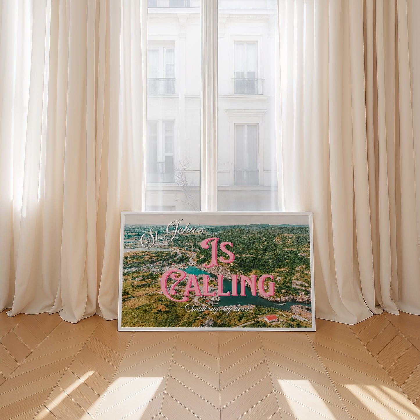 St.John's is Calling Art Print | Canada Postcard Print | Digital Wall Art