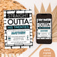Straight Outta Invitation | 90s Hip Hop Birthday Party | Straight Outta 20s Theme | Straight Outta His Thirties Invite