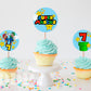 Super Mario Cupcake Topper | Super Mario Brothers Printable Party Decor | Super Mario Cake Topper