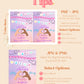 Valentine Era Friendship Bracelet Invitation | Taylor Swift Eras Galentine's Party | Editable Swiftie Eras Party Invite Template