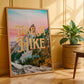 Take a Hike Wall Print | Colorful Colorado Mountain | Mountain Landscape Art Poster | Digital Wall Art