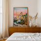 Take a Hike Wall Print | Colorful Colorado Mountain | Mountain Landscape Art Poster | Digital Wall Art