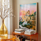 Take a Hike Wall Print | Colorful Colorado Mountain | Mountain Landscape Art Poster | Digital Wall Art