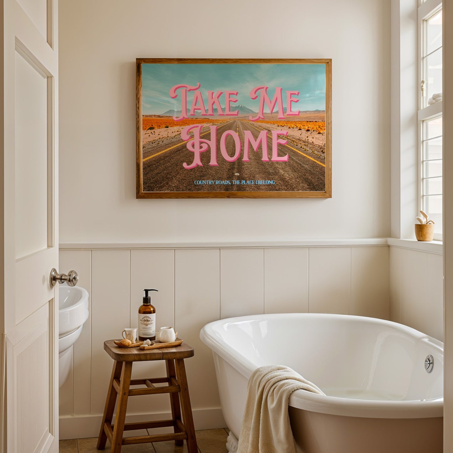 Red Desert Printable Wall Art | Wyoming Wall Art | Take me Home Road Trip Print | Digital Wall Art