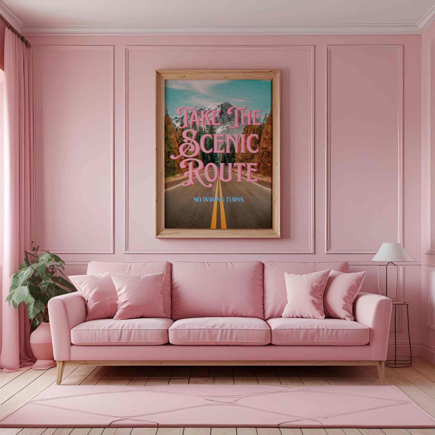 Take the Scenic Route Rocky Mountains Print | Digital Wall Art
