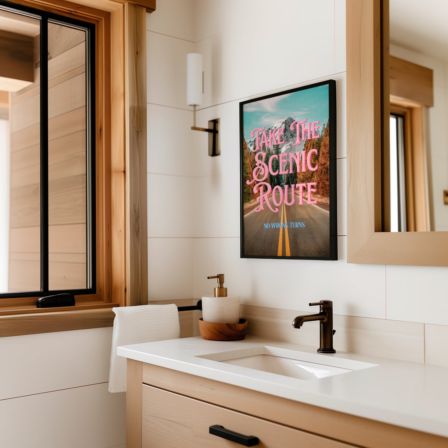 Take the Scenic Route Rocky Mountains Print | Digital Wall Art