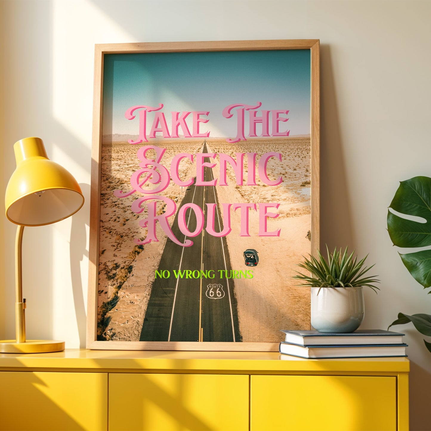 Take the Scenic Route Road Trip Print | Digital Wall Art