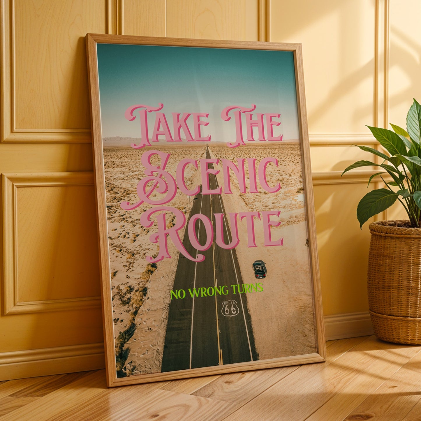 Take the Scenic Route Road Trip Print | Digital Wall Art
