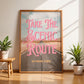 Mojave Desert Printable Wall Art | Route 66 Wall Art | Take the Scenic Route Road Trip Print | Digital Wall Art