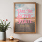 Mojave Desert Printable Wall Art | Route 66 Wall Art | Take the Scenic Route Road Trip Print | Digital Wall Art