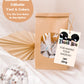 Disneyland Inspired Birthday Favor Tag | Vintage Disneyland Birthday Party Editable Thank You Tag Template