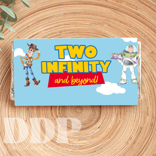 Toy Story Inspired Birthday Chocolate Bar Label | Infinity and Beyond Birthday Printable Party Supplies