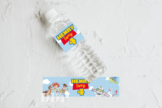 Toy Story Inspired Birthday Water Bottle Label | Toy Story Party | Woody Buzz Lightyear Printable Party Decor