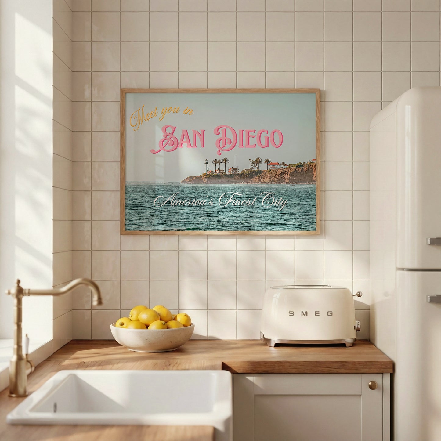 San Diego Art Print | California Travel Poster | San Diego Postcard Art | Digital Wall Art