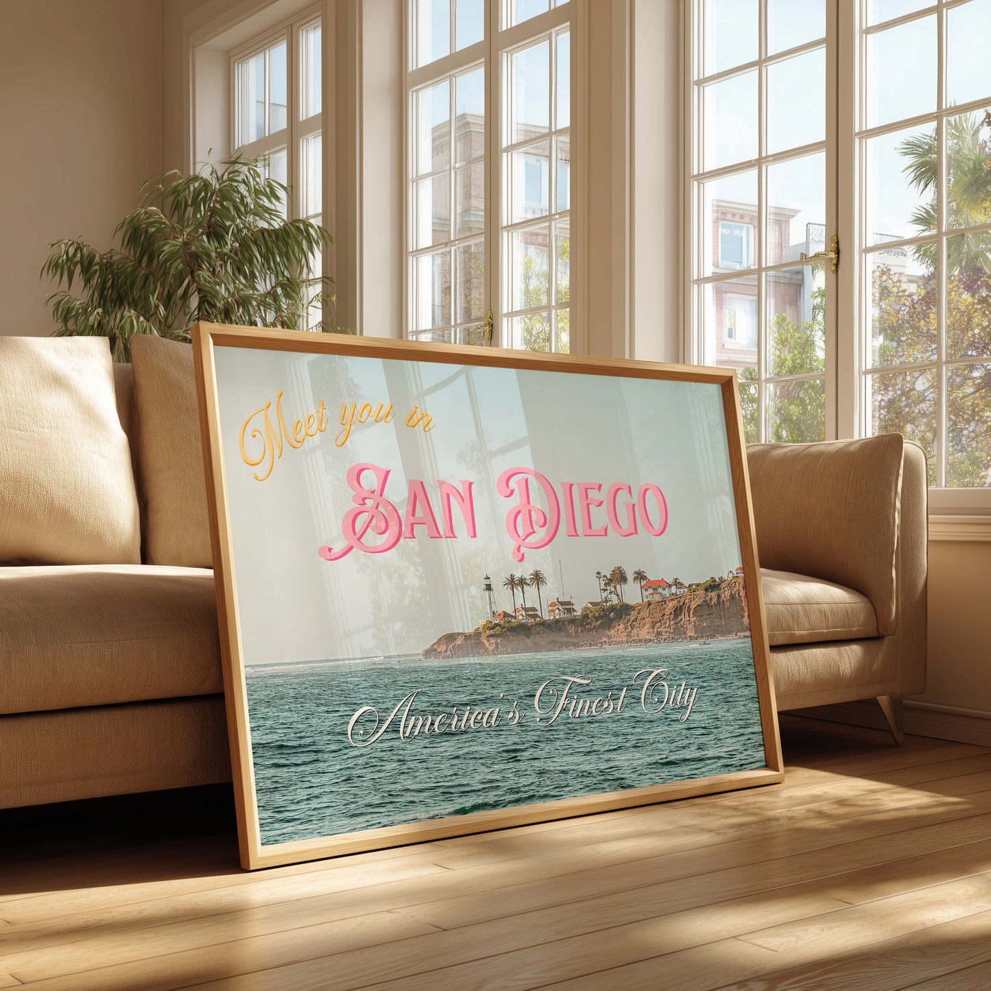 San Diego Art Print | California Travel Poster | San Diego Postcard Art | Digital Wall Art