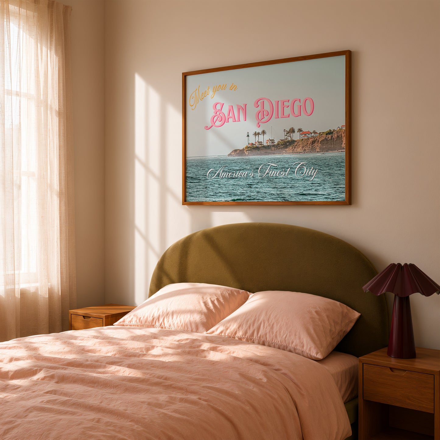 San Diego Art Print | California Travel Poster | San Diego Postcard Art | Digital Wall Art
