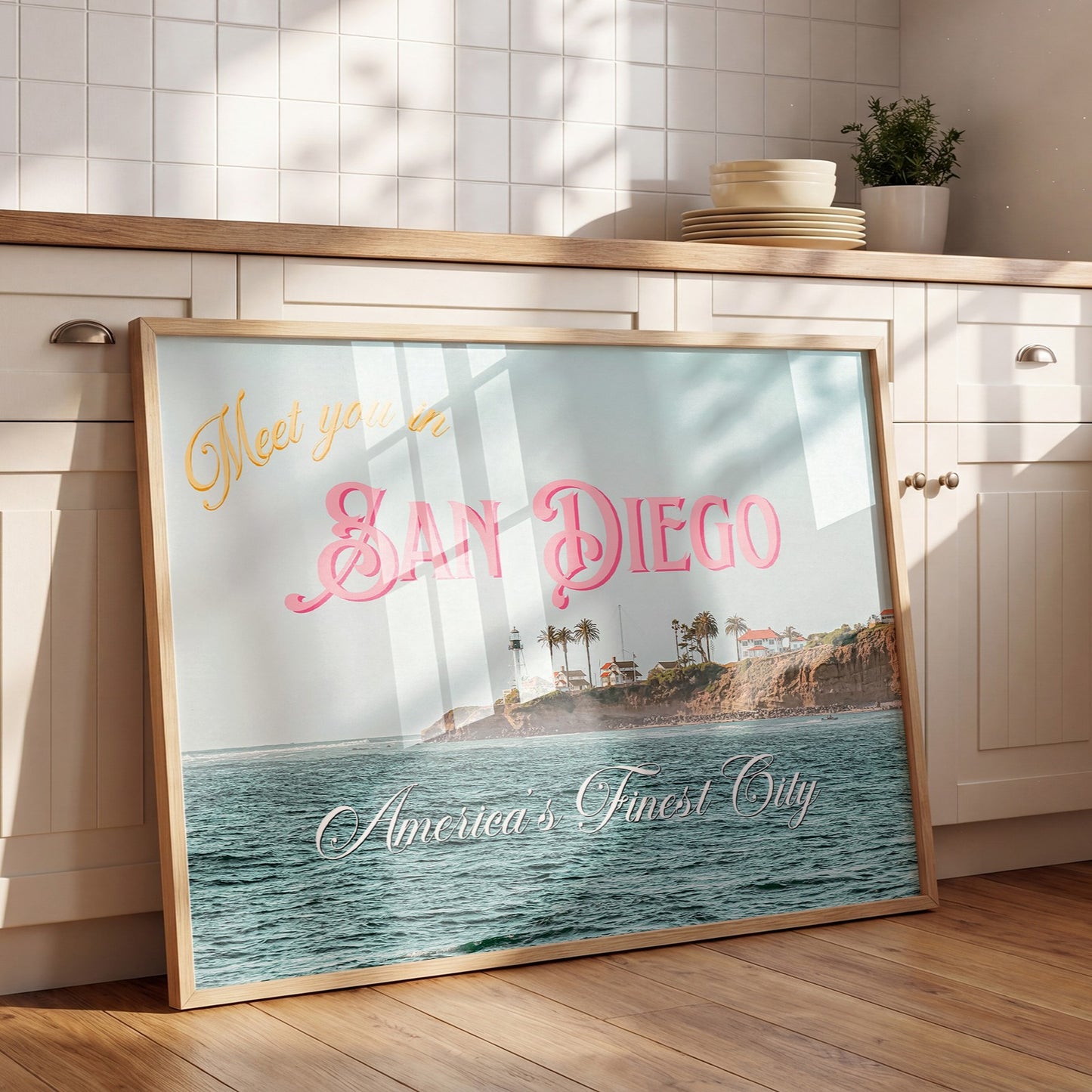 San Diego Art Print | California Travel Poster | San Diego Postcard Art | Digital Wall Art