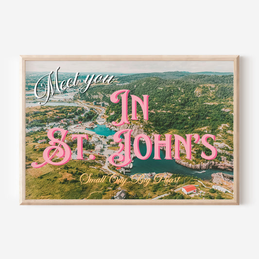 St John's Art Print | Canada Postcard Print | Digital Wall Art