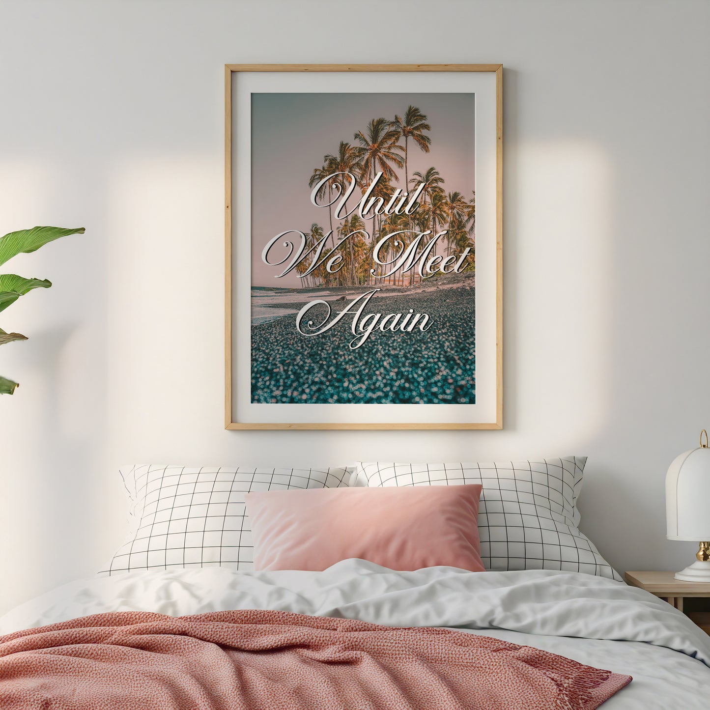 Until We Meet Again Print | Makole'a Black Sand Beach Travel Poster | Hawaii Digital Wall Art